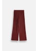Coccodrillo Gerippte Leggings mit langem Bein in dunkelrot