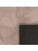 KADIMA DESIGN Teppich Kurzflor waschbar Unifarben Wohnzimmer in Taupe