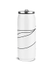 Mr. & Mrs. Panda Edelstahl Trinkflasche Stinktier Yoga ohne Spruch in Weiß