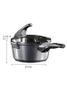 Stoneline Stielkasserolle 18 cm | mit Deckel in Anthrazit
