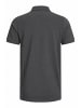 Jack & Jones Polo Shirt JJEPAULOS Sommer Hemd Kragen Pique Cotton in Dunkelgrau
