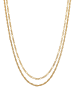 KUZZOI Halskette 925 Sterling Silber in Gold