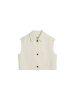 Marc O'Polo Weste im Boxy Fit aus Bio-Baumwollmischung in White Cotton