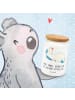 Mr. & Mrs. Panda Teedose Einhorn Schnuller mit Spruch in Weiß