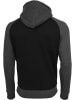 Urban Classics Urban Classics Herren Raglan Contrast Hoody in blk/cha