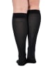 Ulla Popken Kniestrumpf in schwarz