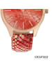 Oozoo Analog-Armbanduhr Oozoo Timepieces rot, hellrose groß (ca. 42mm)
