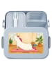 Mr. & Mrs. Panda MEPAL Bentobox Einhorn Yoga Design ohne Spruch in Blau Pastell