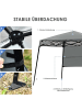 COSTWAY Pavillon 2x2 m Faltpavillon in Grau