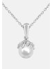 Diamant Exquis Halskette aus 375 Weißgold mit Perle mit Diamant