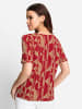 WITT WEIDEN Shirt in camel-rot-bedruckt