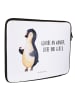 Mr. & Mrs. Panda Notebook Tasche Pinguin Marienkäfer mit Spruch in Weiß