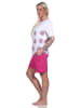 NORMANN kurzarm Schlafanzug Shorty TupfenPunkte - 79014 in pink