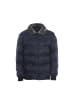 rovic Herren Steppjacke Mit Kunstfellkragen in Marine