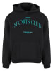 Mister Tee Mister Tee Another Sports Club Fluffy Hoody in black