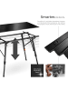 tectake Aluminium Klapptisch - faltbar, wetterfest, 90 x 52 x 47 - 70 cm