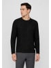Eight2Nine Klassischer Pullover Gestrickt Rundhals Langarm in Dunkelgrau