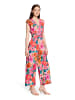 Vera Mont Jumpsuit mit Blumenprint in Yellow/Pink