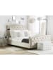 Beliani Doppelbett AUREL in Beige - (W) 194 x (H) 144 x (L) 216 cm