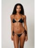 Moda Minx Bikinioberteil Gold Shells Trim Edge Triangle Top in Black