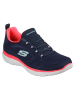 Skechers Sneaker "SUMMITS PERFECT VIEWS" in Marineblau / Neon-Pink