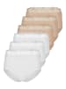Nina von C. 6er Pack Damen Taillenslip in nude-weiss