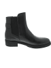 Tommy Hilfiger TH Leather Flat Boot Chelsea Boot Schwarz