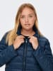 ONLY Carmakoma Wattierte Puffer Stepp Übergangsjacke Plus Size Übergrößen in Dunkelblau