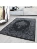 KADIMA DESIGN Teppich Orient Kurzflor Medaillon Polypropylen Wohnzimmer in Grau