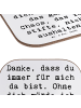 Mr. & Mrs. Panda Tischuntersetzer Spruch Dankbarkeit für Freunds... in Weiß