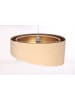Licht-Erlebnisse Pendelleuchte Ø 50 x (T)102 cm in Weiß Beige Gold