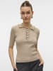 Vero Moda Polo in Natural Melange