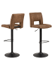ebuy24 Barhocker Syra Hellbraun 2er Set