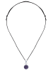 mantraroma 925er Silber - Kettenanhänger (L) 14 x (B) 26 mm mit Amethyst