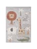 Pergamon Kinder Teppich Softstar Kids Safari Animal Friends in Groen