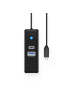 Orico PWCUR-C3 3-Port-USB-Hub (1x USB-A 3.0, 1x USB-C 3.0, 1x RJ45 Gigabit-Ethernet