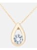 Diamant L'éternel Halskette mit Anhänger aus 375 Gelbgold mit Topas