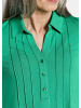 GOLDNER Tunikashirt Elegantes Blusenshirt mit Biesen in grün