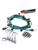 SATISFIRE Garten Party Lichterkette Illu 30x dimmbare Halogenlampe 30m grün