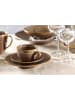 Ritzenhoff & Breker 6er Set Kaffeetassen mit Untertassen Sahara 230 ml in Dunkelbraun