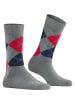 Burlington Socken 3er Pack in Grau/Blau/Rot