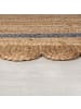 KADIMA DESIGN Jute-Teppich Naturfaser PLYM Geometrisch Boho Wohnzimmer in Braun-Grau