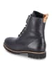 PANAMA JACK Panama Jack Damen Schnürboots Winter Stiefeletten Schwarz Glattleder wasserfest  in Schwarz