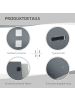 HOMCOM Briefkasten in Dunkelgrau 32L x 10B x 45H cm