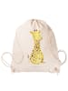 Mr. & Mrs. Panda Turnbeutel Giraffe Zufrieden ohne Spruch in Creme