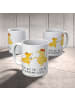 Mr. & Mrs. Panda Kaffeetasse Verlobung Glück mit Spruch in Weiß