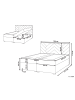 Beliani Boxspring Bett ESQUIRE in Weiß/Braun - (W) 186 x (H) 114 x (L) 211 cm
