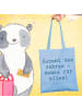 Mr. & Mrs. Panda totebag Spruch Dozent des Jahres mit Spruch in Sky Blue