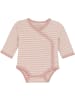Fixoni Kinder Wickelbody "Wrap Body LS Y/D Stripe" in Pink