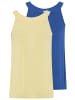 Laura Scott Tanktop in royalblau+gelb